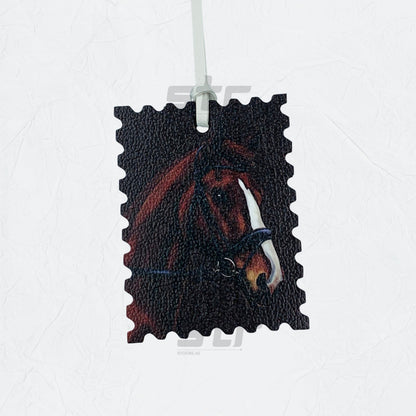 Leather Charm Double Side Horse - 5