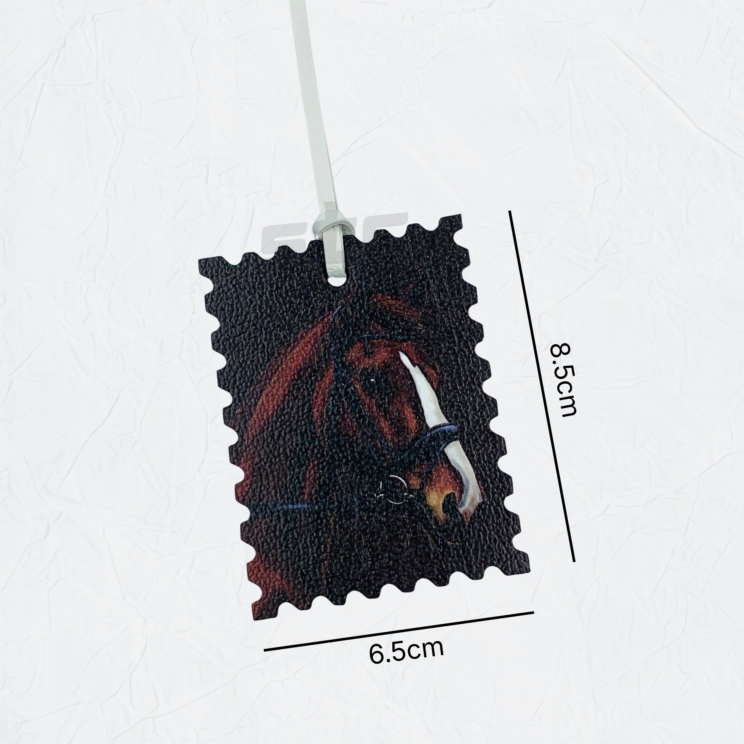 Leather Charm Double Side Horse - 5