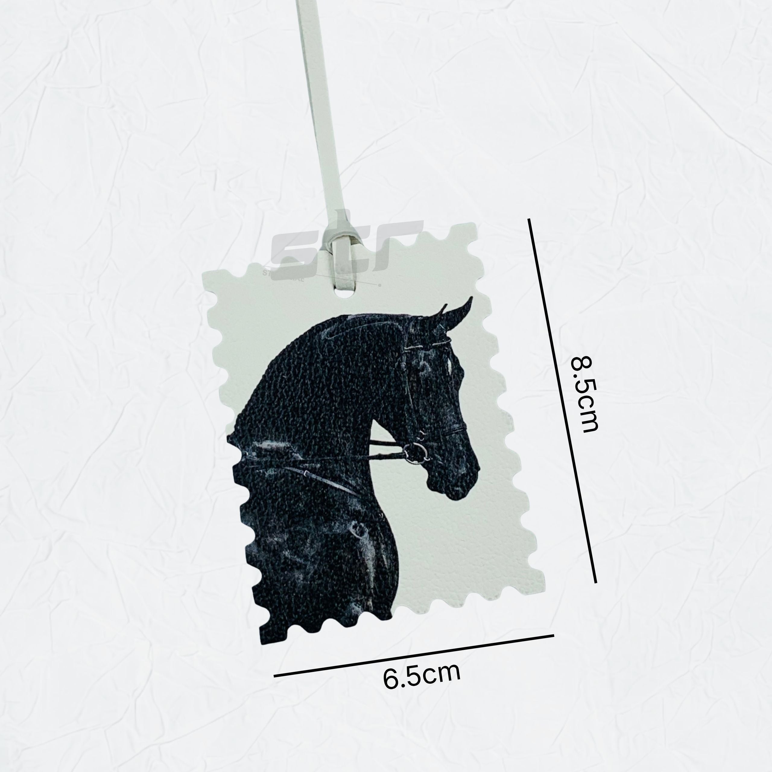 Leather Charm Double Side Horse - 6