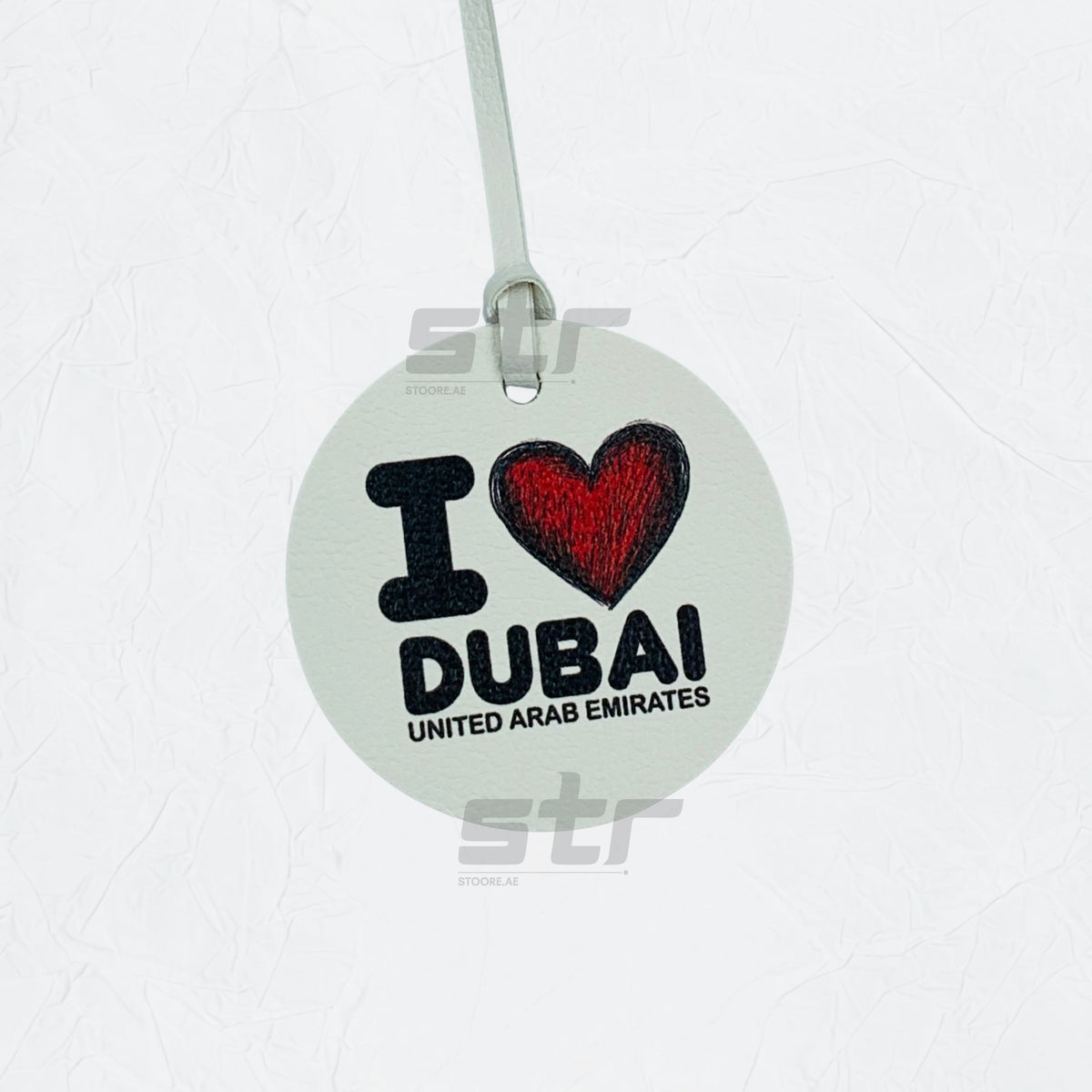 Leather Charm Double Side I Love Dubai - 2