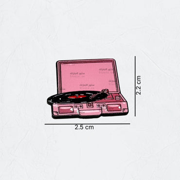 Badge Vintage Record Player