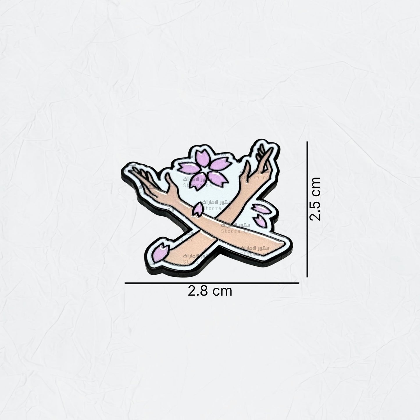 Badge Pink Flower - 1