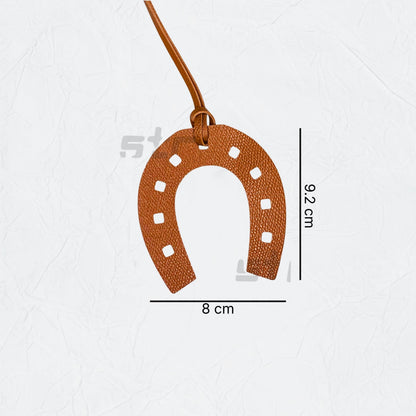 Leather Charm  Horseshoe - 2