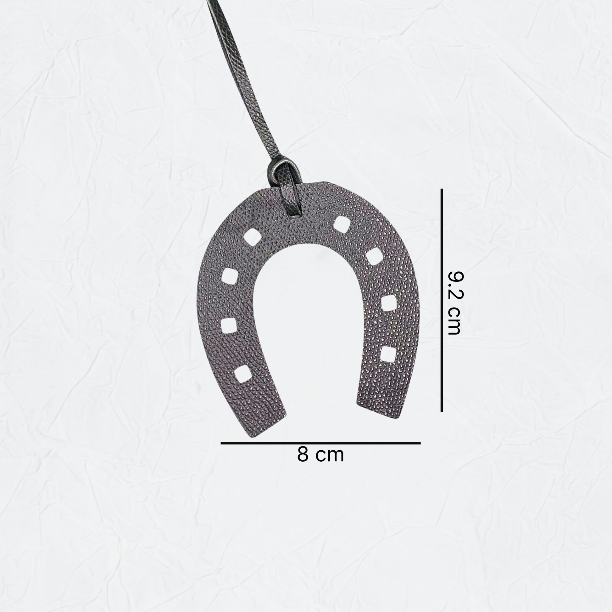 Leather Charm  Horseshoe - 6
