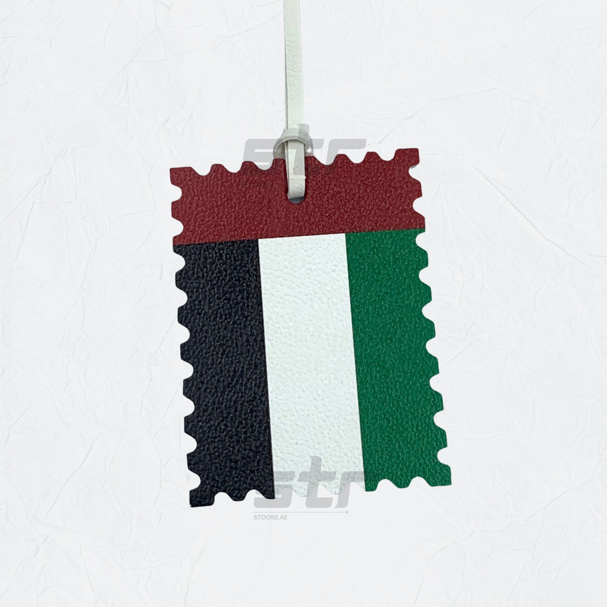 Leather Charm Double Side UAE Flag - 2
