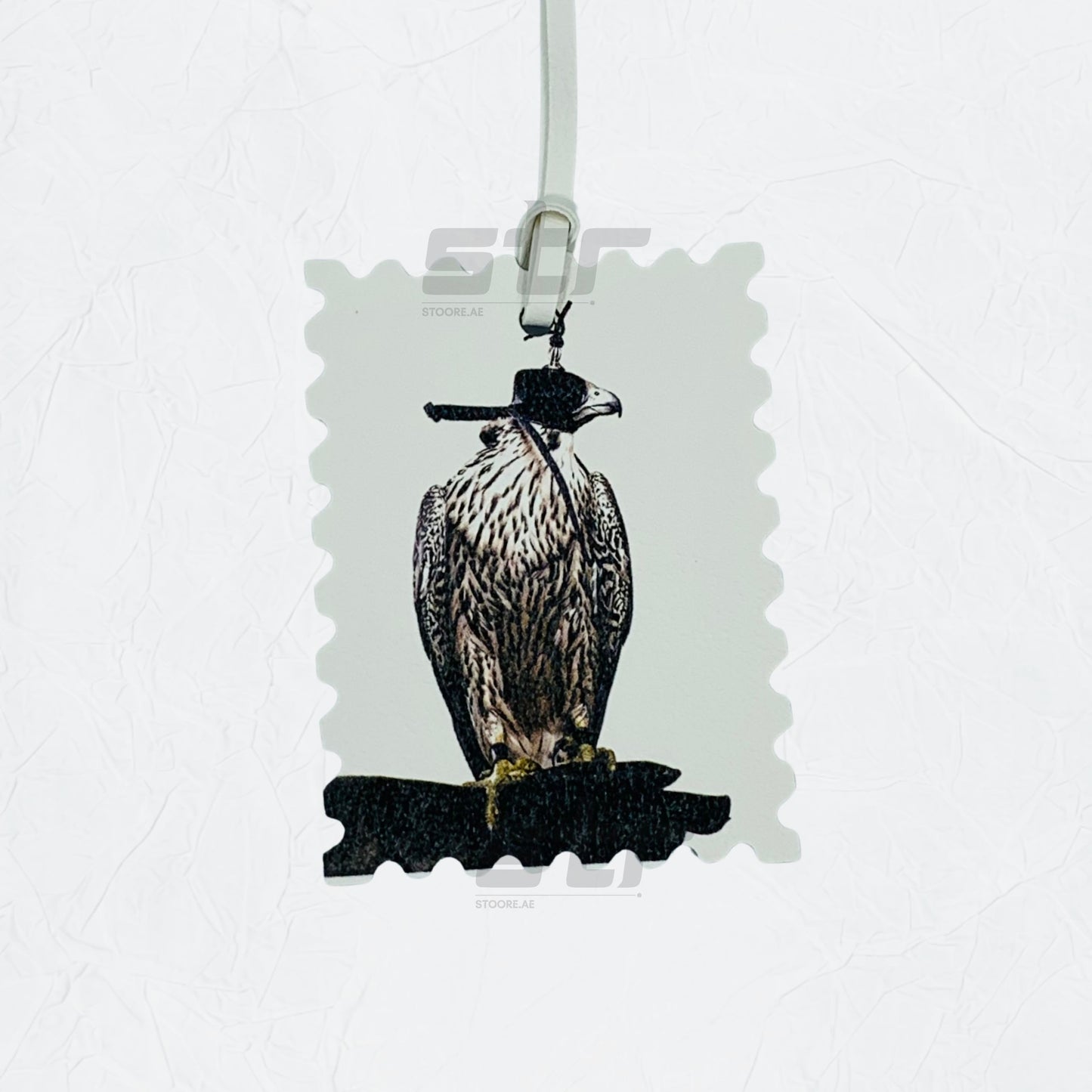 Leather Charm Double Side Falcon - 4