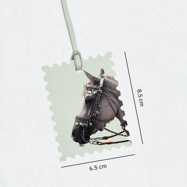 Leather Charm Double Side Horse - 1