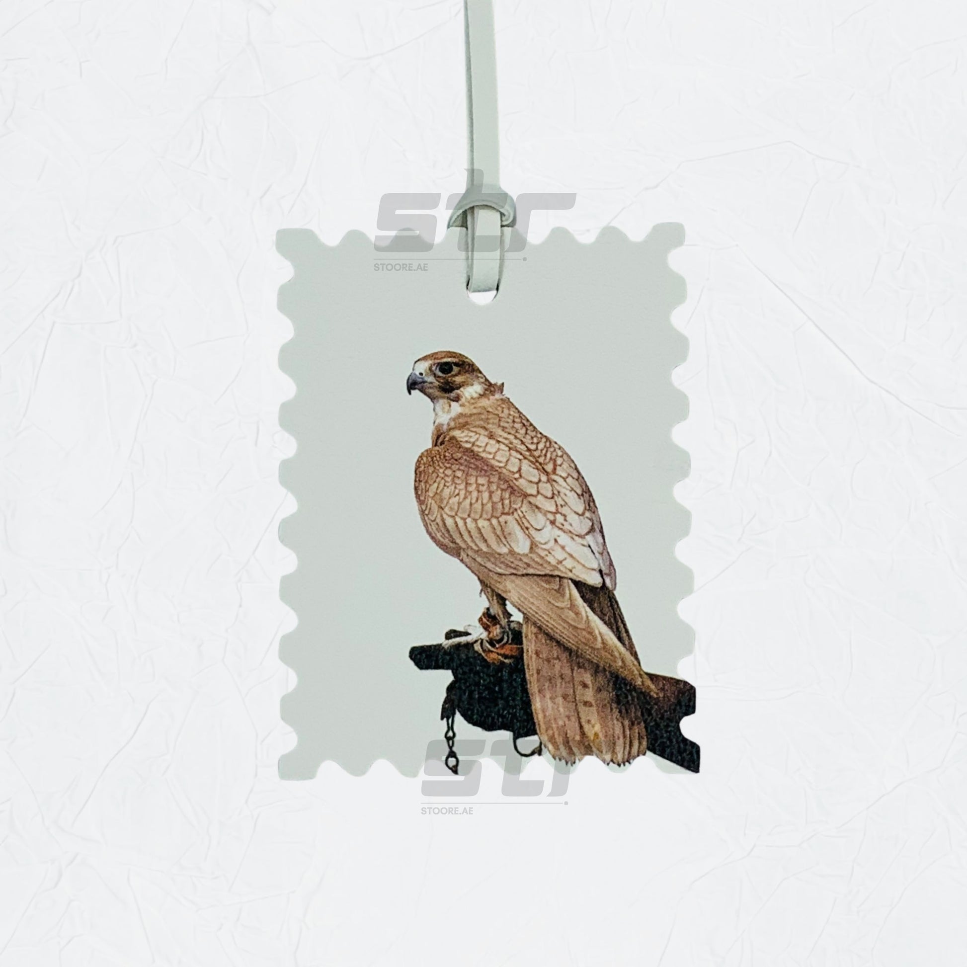 Leather Charm Double Side Falcon - 6