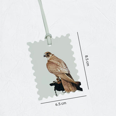 Leather Charm Double Side Falcon - 6