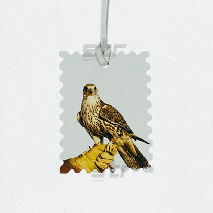 Leather Charm Double Side Falcon - 7