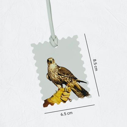 Leather Charm Double Side Falcon - 7