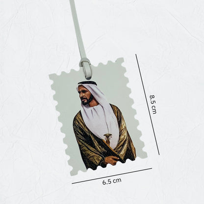 Leather Charm Double Side Sheikh Zayed bin Sultan Al Nahyan - 5