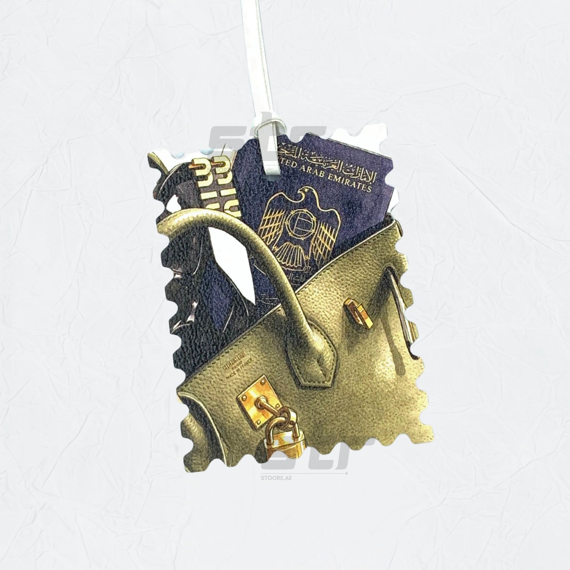 Leather Charm Double Side United Arab Emirates Passport - 2