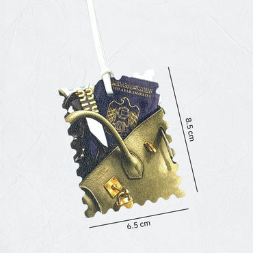 Leather Charm Double Side United Arab Emirates Passport - 2