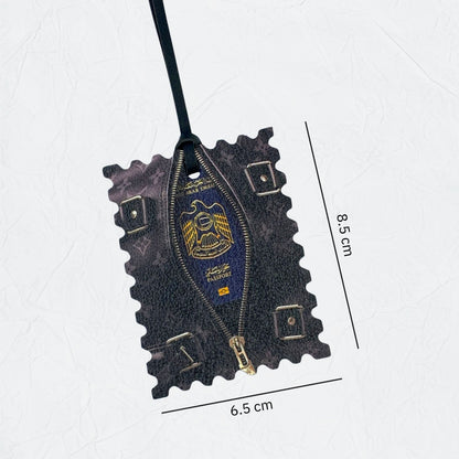 Leather Charm Double Side United Arab Emirates Passport - 3