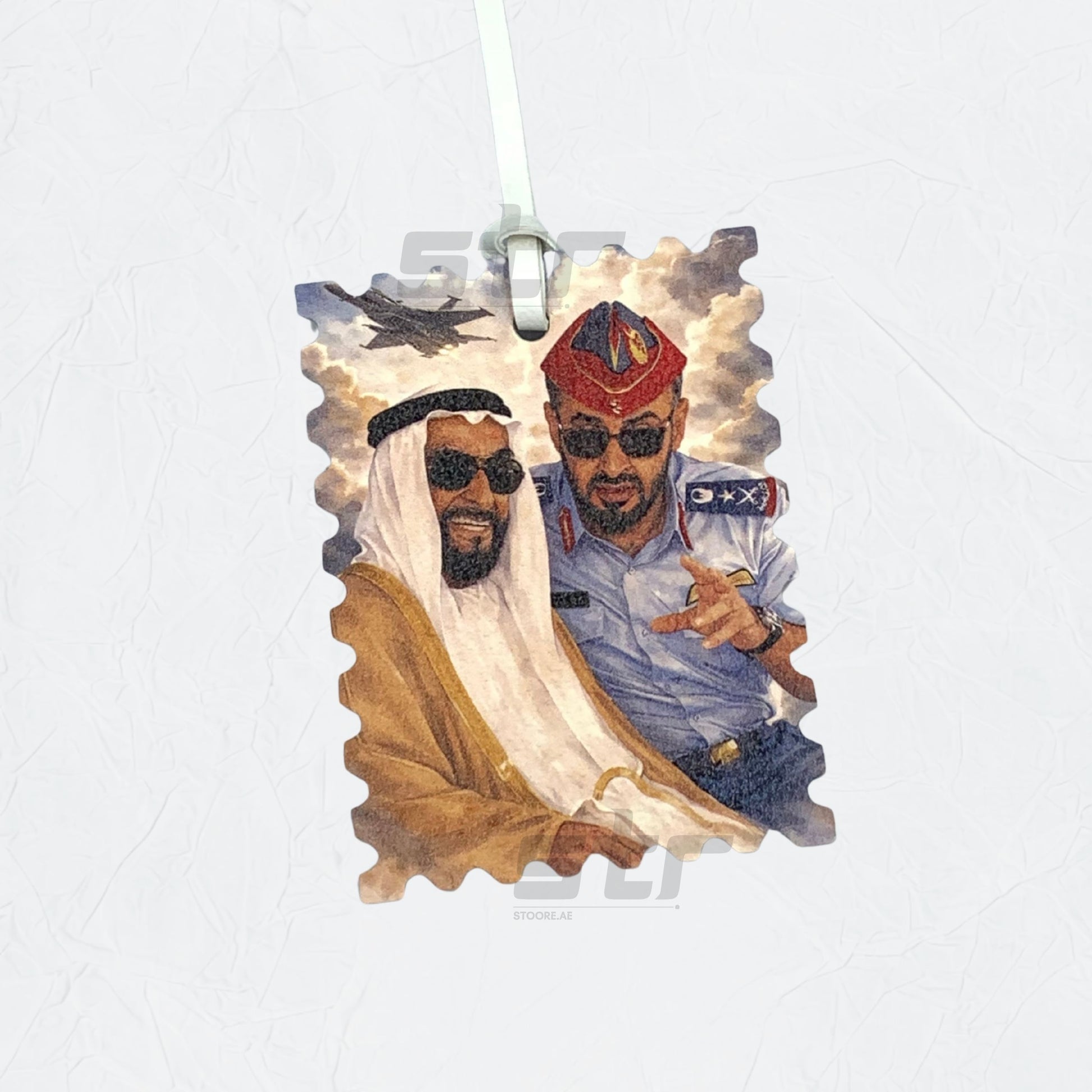 Leather Charm Double Side Sheikh Zayed bin Sultan Al Nahyan & Sheikh Mohammed bin Zayed Al Nahyan - 2
