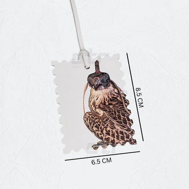 Leather Charm Double Side Falcon - 2