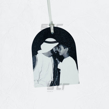 Leather Charm Double Side Sheikh Zayed bin Sultan Al Nahyan - 7