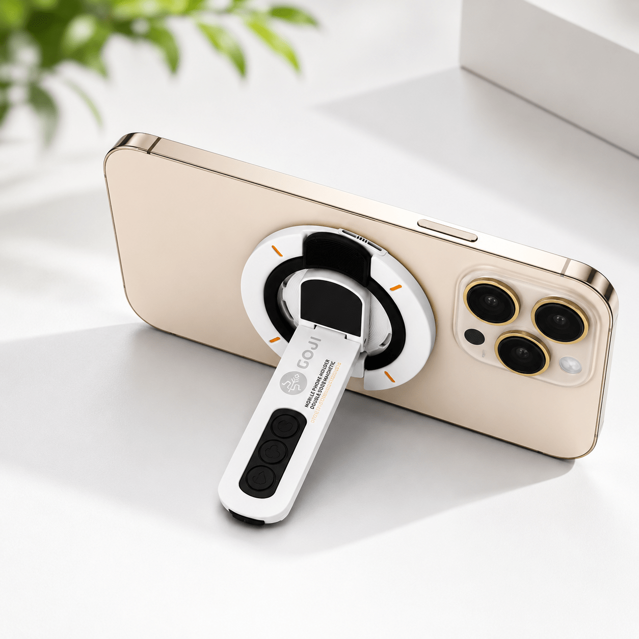 Goji Magnetic Phone Stand - White - STOORE.AE | ستور الامارات