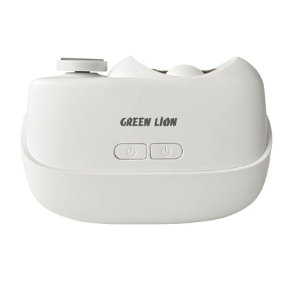 Green Lion 2-in-1 Electric Nail Clipper & Polisher - White - STOORE.AE | ستور الامارات