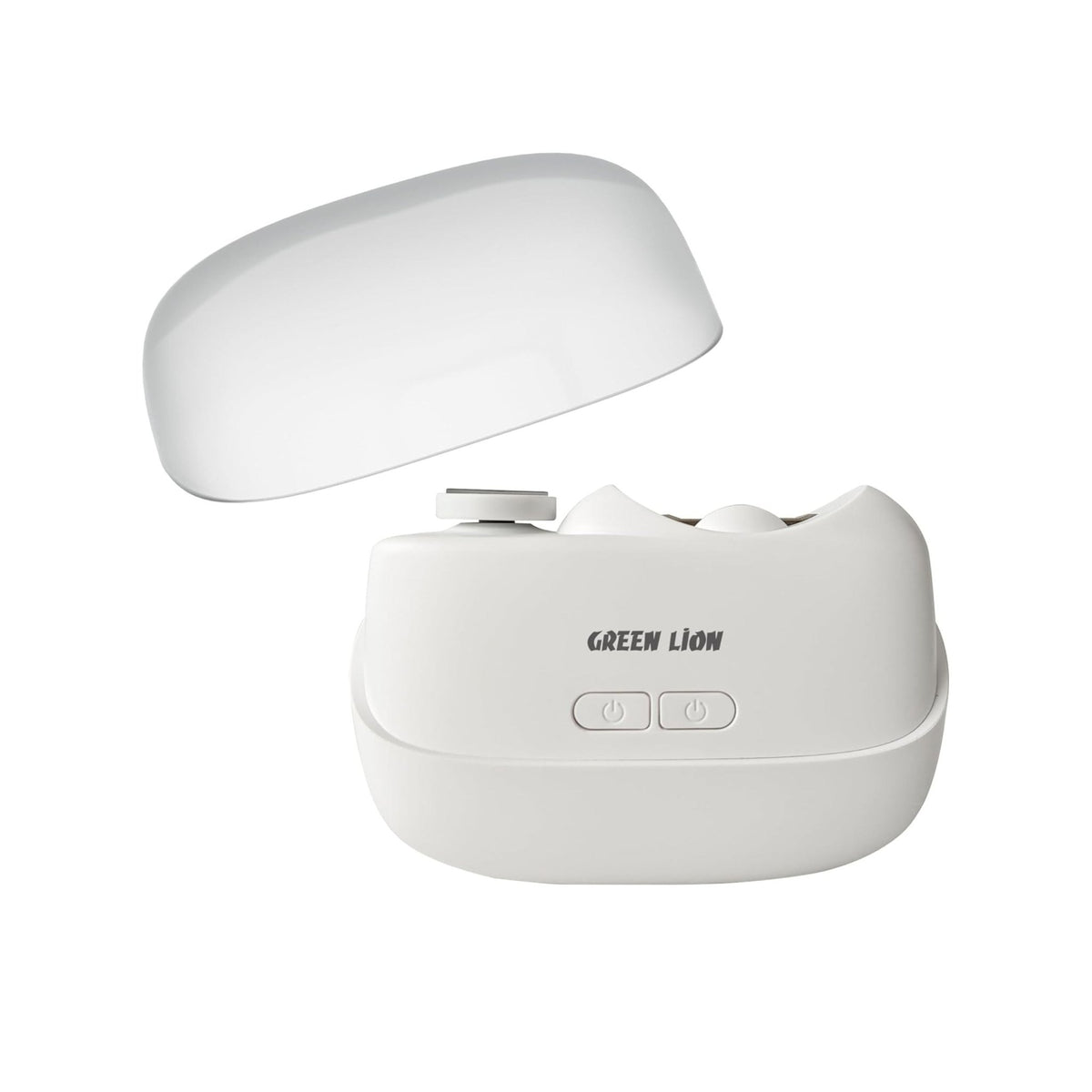Green Lion 2-in-1 Electric Nail Clipper & Polisher - White - STOORE.AE | ستور الامارات
