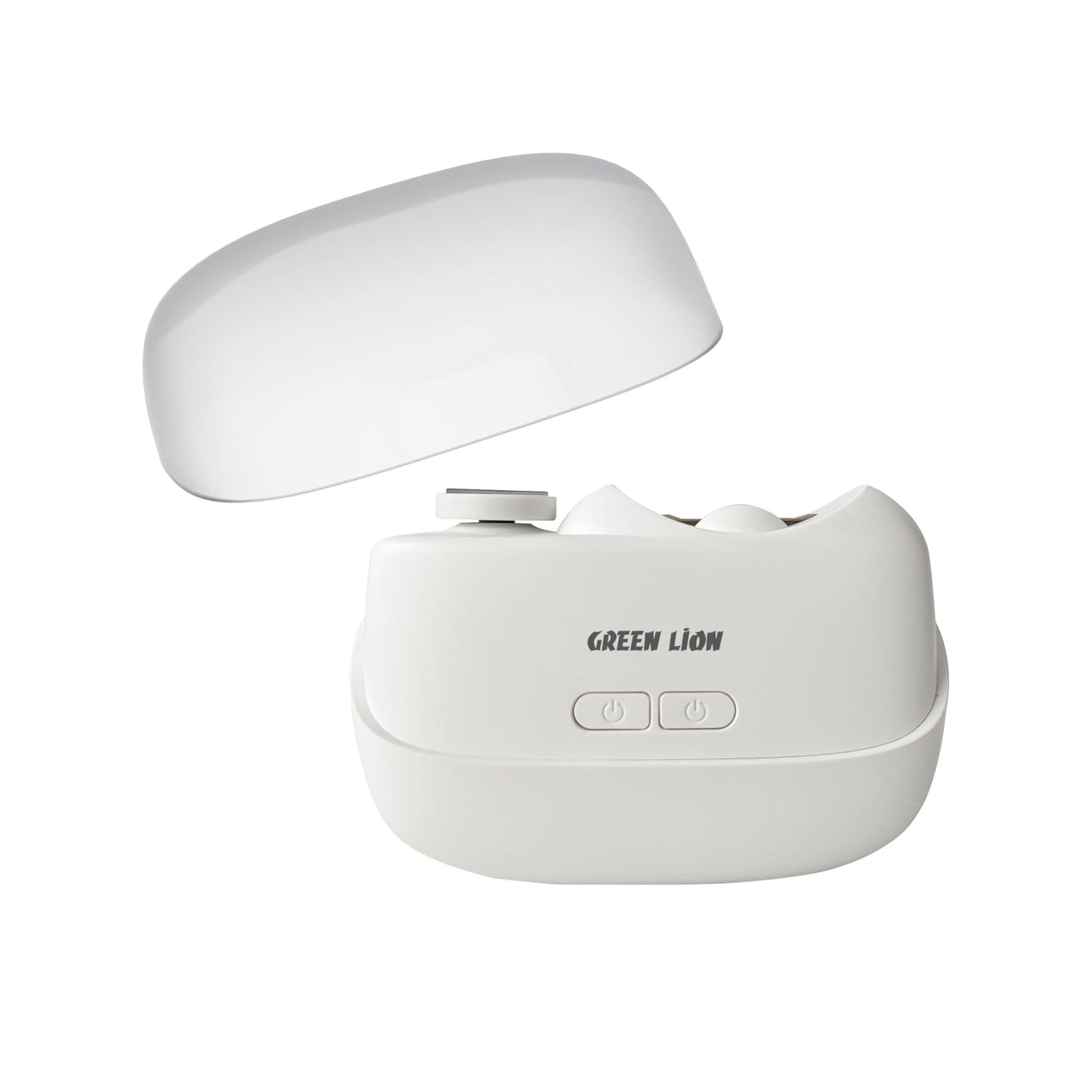 Green Lion 2-in-1 Electric Nail Clipper & Polisher - White - STOORE.AE | ستور الامارات