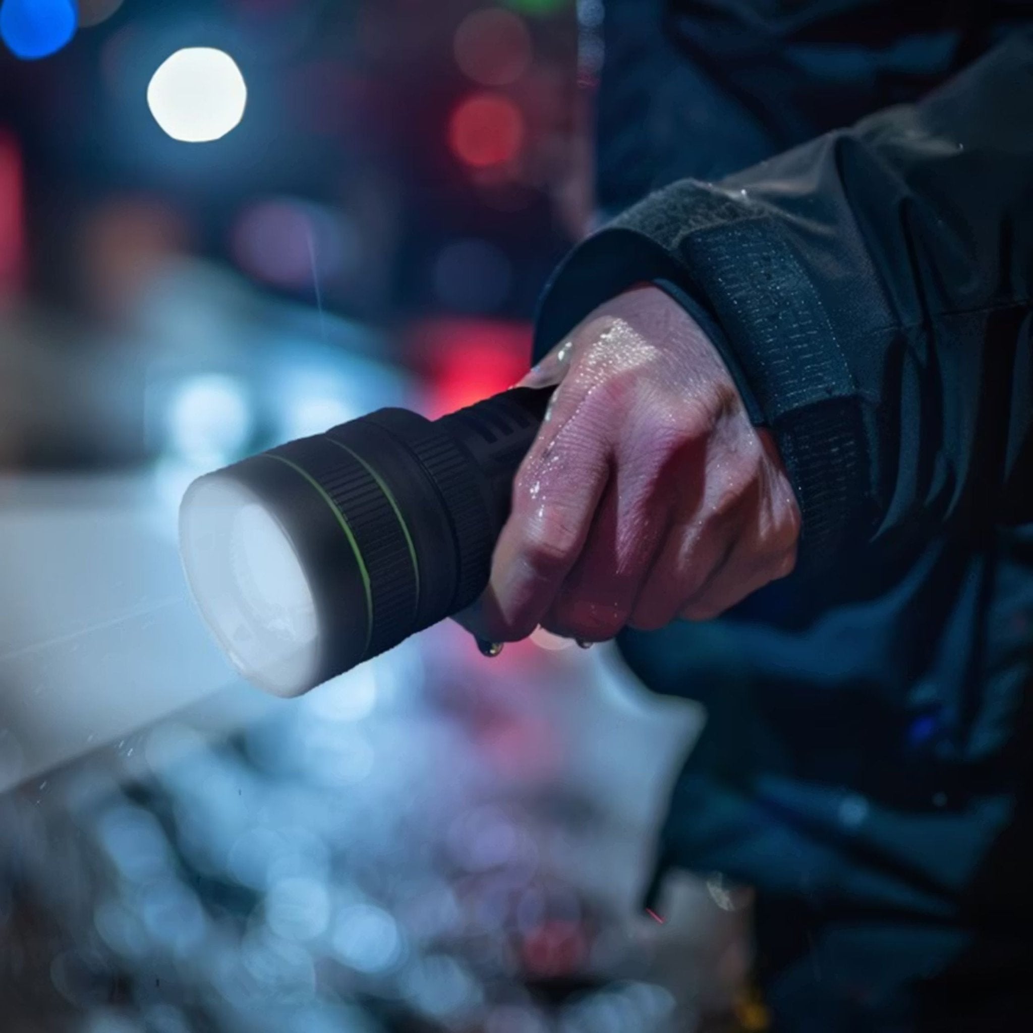 Green Lion Hyper Ray Pro LED Torch - Black - STOORE.AE | ستور الامارات