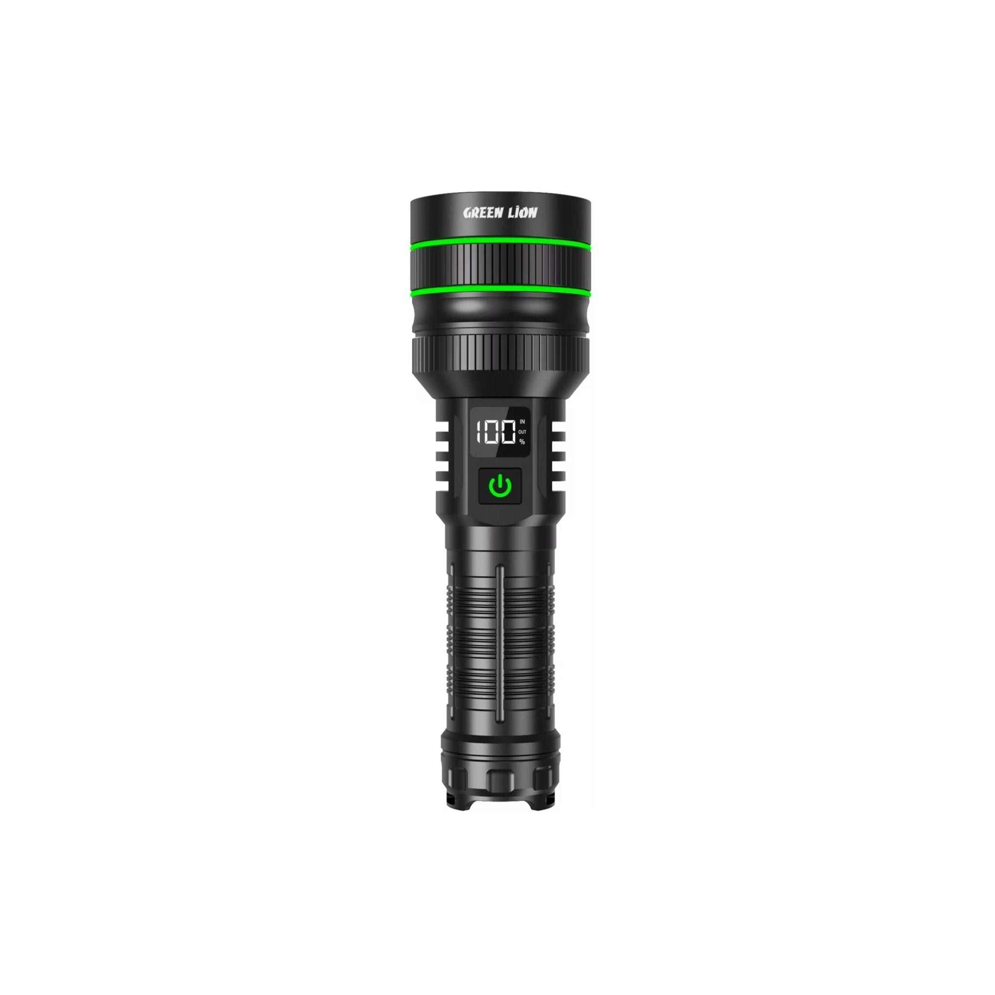 Green Lion Hyper Ray Pro LED Torch - Black - STOORE.AE | ستور الامارات