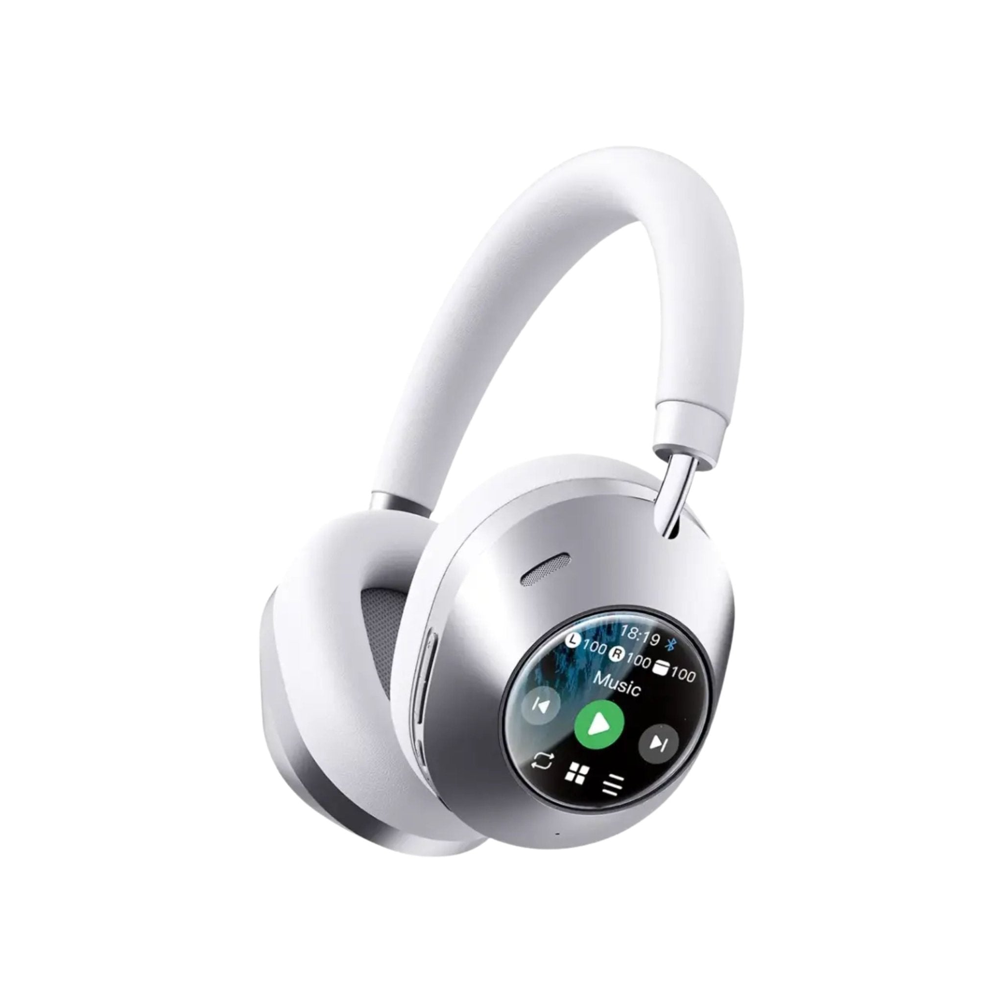 Green Lion Lorenza Hybrid ANC Headphones - White - STOORE.AE | ستور الامارات