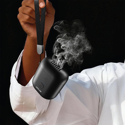 Green Lion Pocket Bakhour Incense Burner 1400mAh - Black - STOORE.AE | ستور الامارات