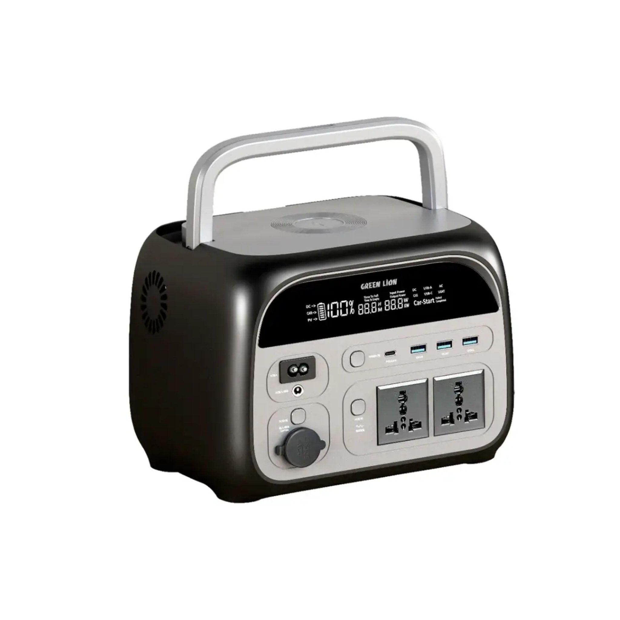 Green Lion Portable 72000mah Power Station 600W - Black - STOORE.AE | ستور الامارات