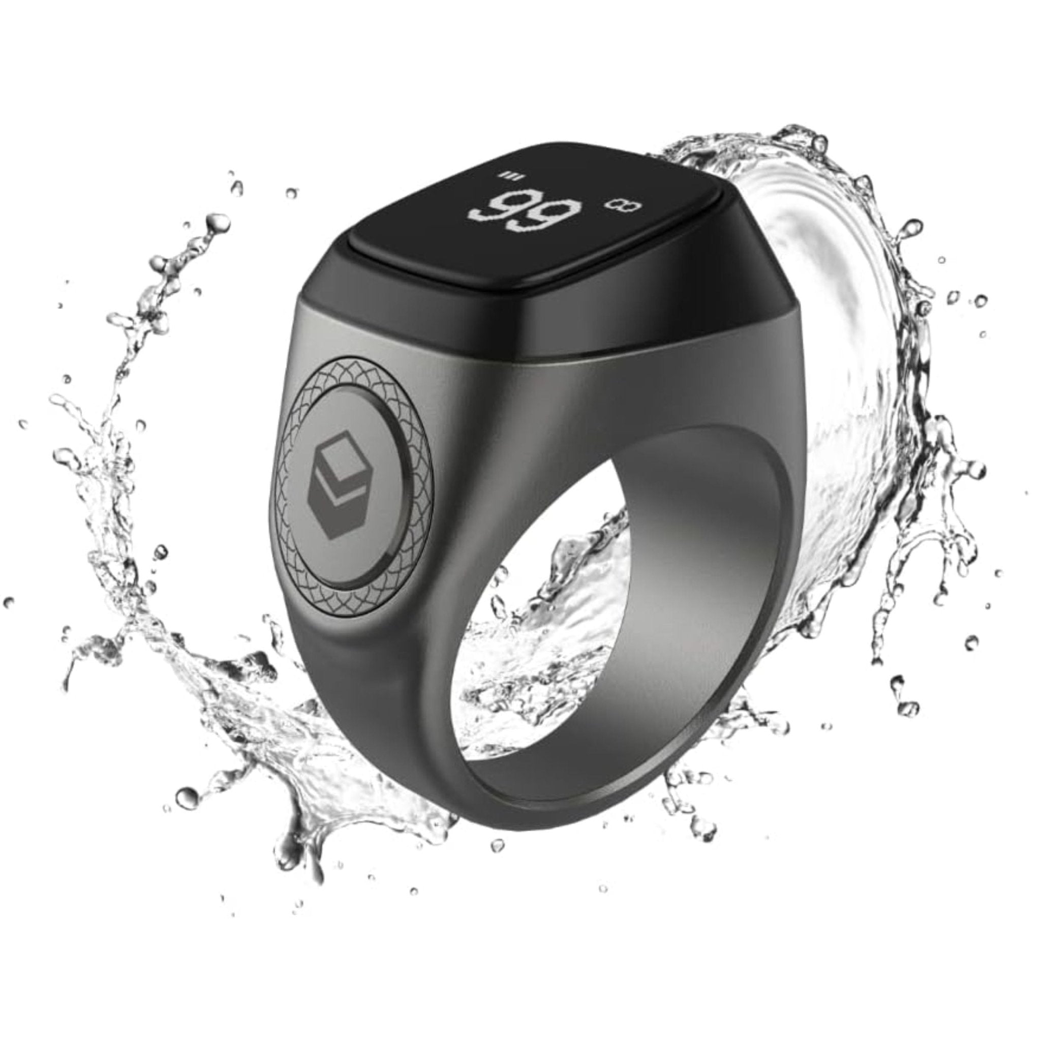iQibla Smart Tasbih Zikr Ring 22mm - Space Gray