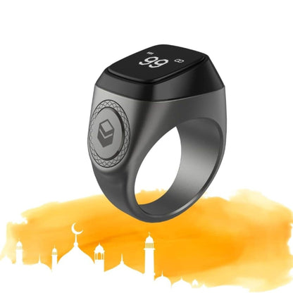 iQibla Smart Tasbih Zikr Ring 22mm - Space Gray