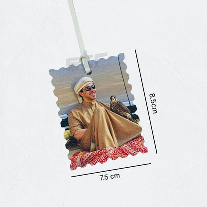 Leather Charm Double Side Sheikh Mansour bin Zayed Al Nahyan - STOORE.AE | ستور الامارات