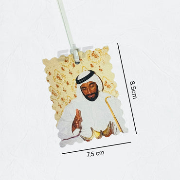 Leather Charm Double Side Sheikh Zayed bin Sultan Al Nahyan - 18 - STOORE.AE | ستور الامارات