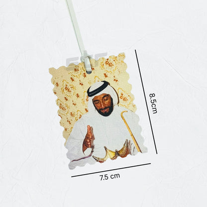 Leather Charm Double Side Sheikh Zayed bin Sultan Al Nahyan - 18 - STOORE.AE | ستور الامارات