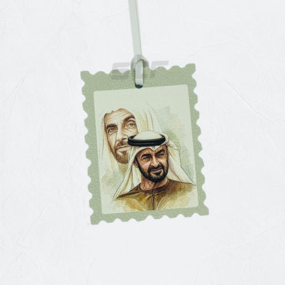 Leather Charm Double Side Sheikh Zayed bin Sultan Al Nahyan & Sheikh Mohammed bin Zayed Al Nahyan - 5 - STOORE.AE | ستور الامارات