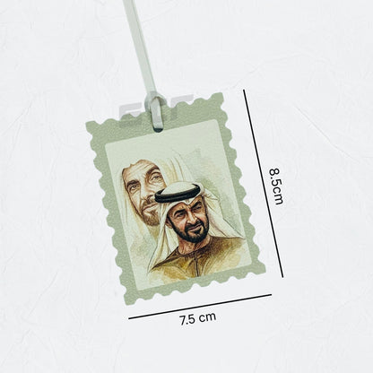 Leather Charm Double Side Sheikh Zayed bin Sultan Al Nahyan & Sheikh Mohammed bin Zayed Al Nahyan - 5 - STOORE.AE | ستور الامارات