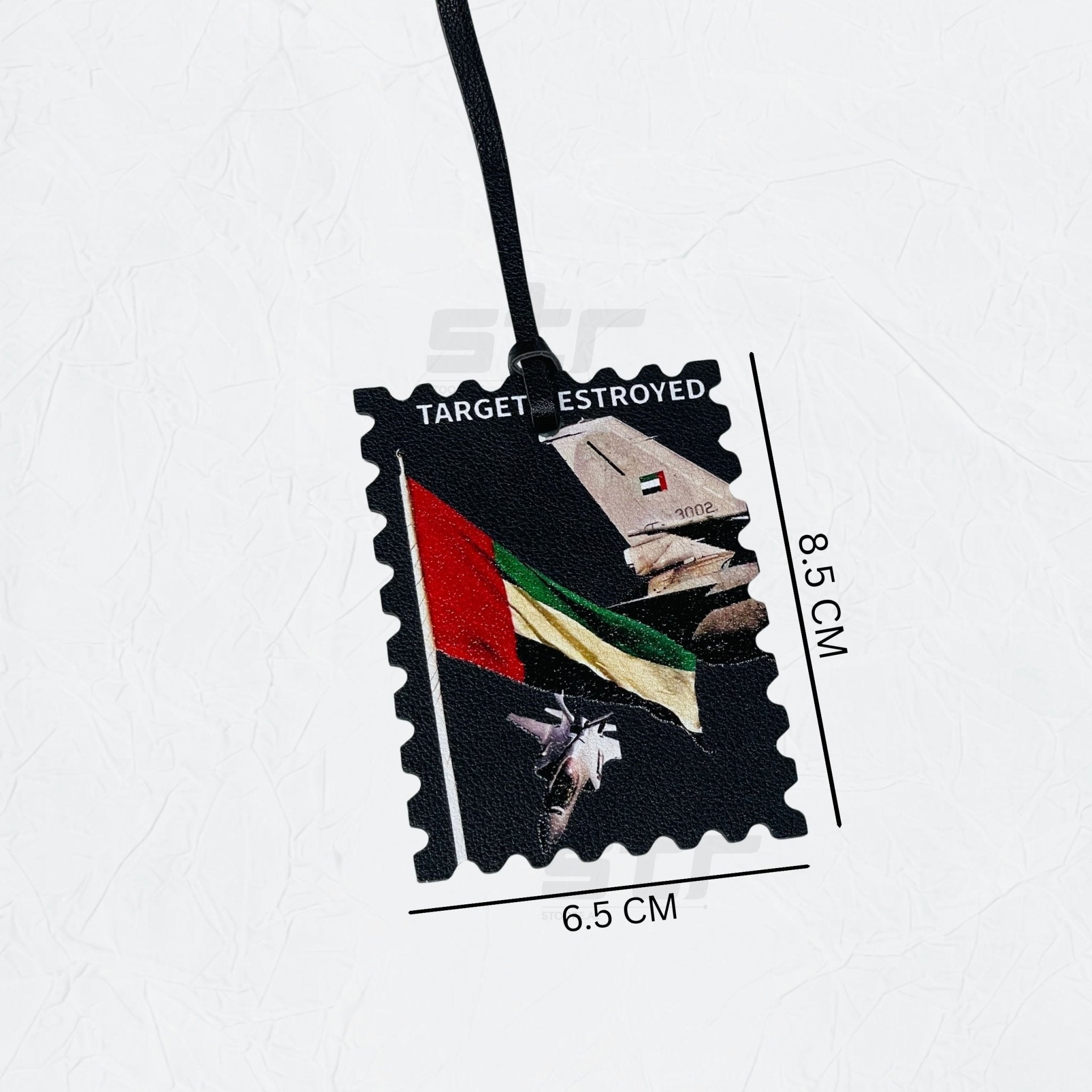 Leather Charm Double Side Target Destroyed - STOORE.AE | ستور الامارات