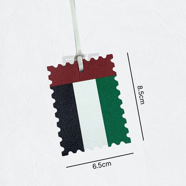 Leather Charm Double Side UAE Flag - 2 - STOORE.AE | ستور الامارات