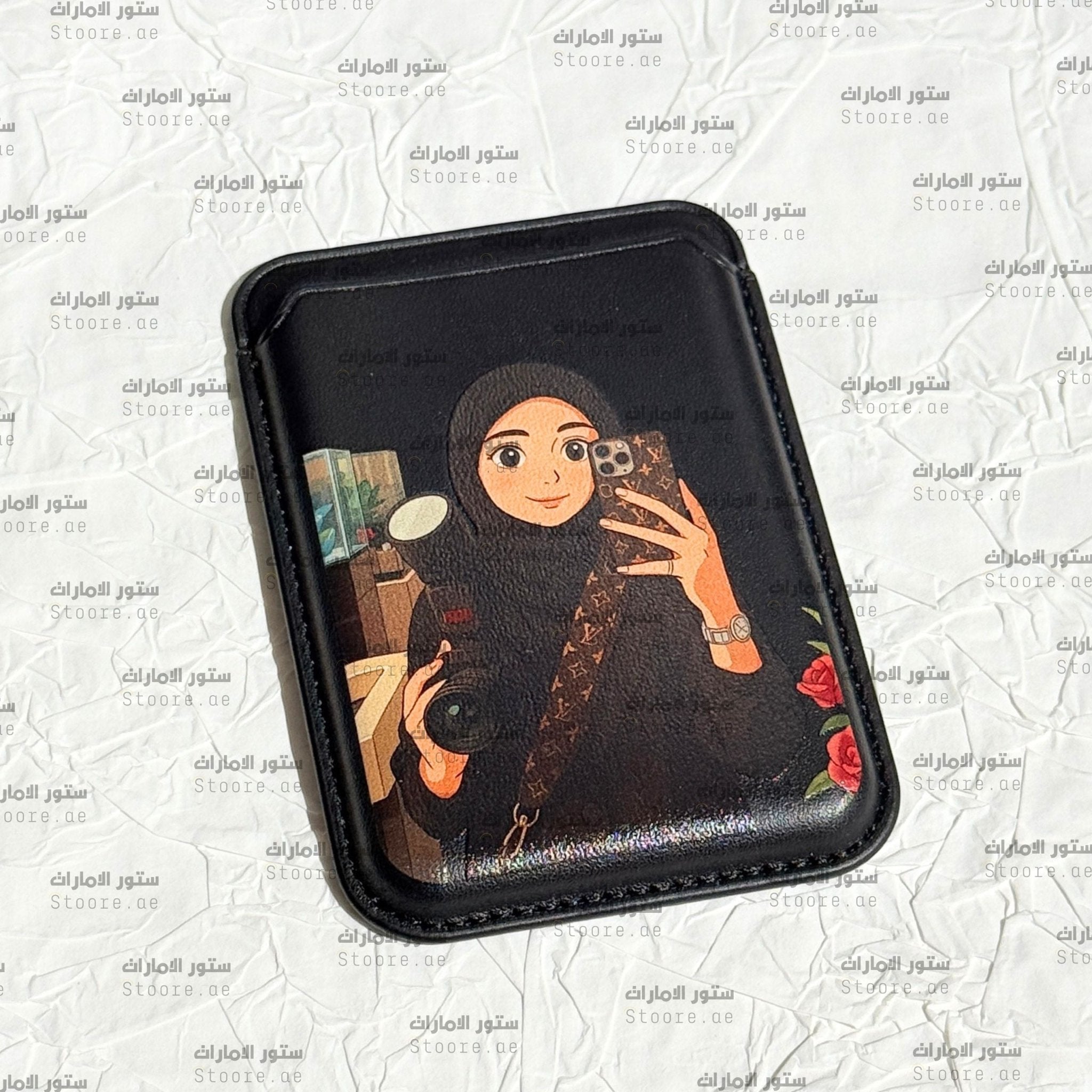Magnetic Card Holder Lady - 2 - STOORE.AE | ستور الامارات