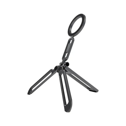 Porodo Holdflex Foldable Phone Holder with Aluminum Magnetic Stand - Gray - STOORE.AE | ستور الامارات