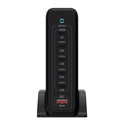 Powerology Volt-X GaN Smart Desktop Charger 300W - Black - STOORE.AE | ستور الامارات