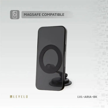 Levelo Aria MagSafe Car Phone Holder - Black