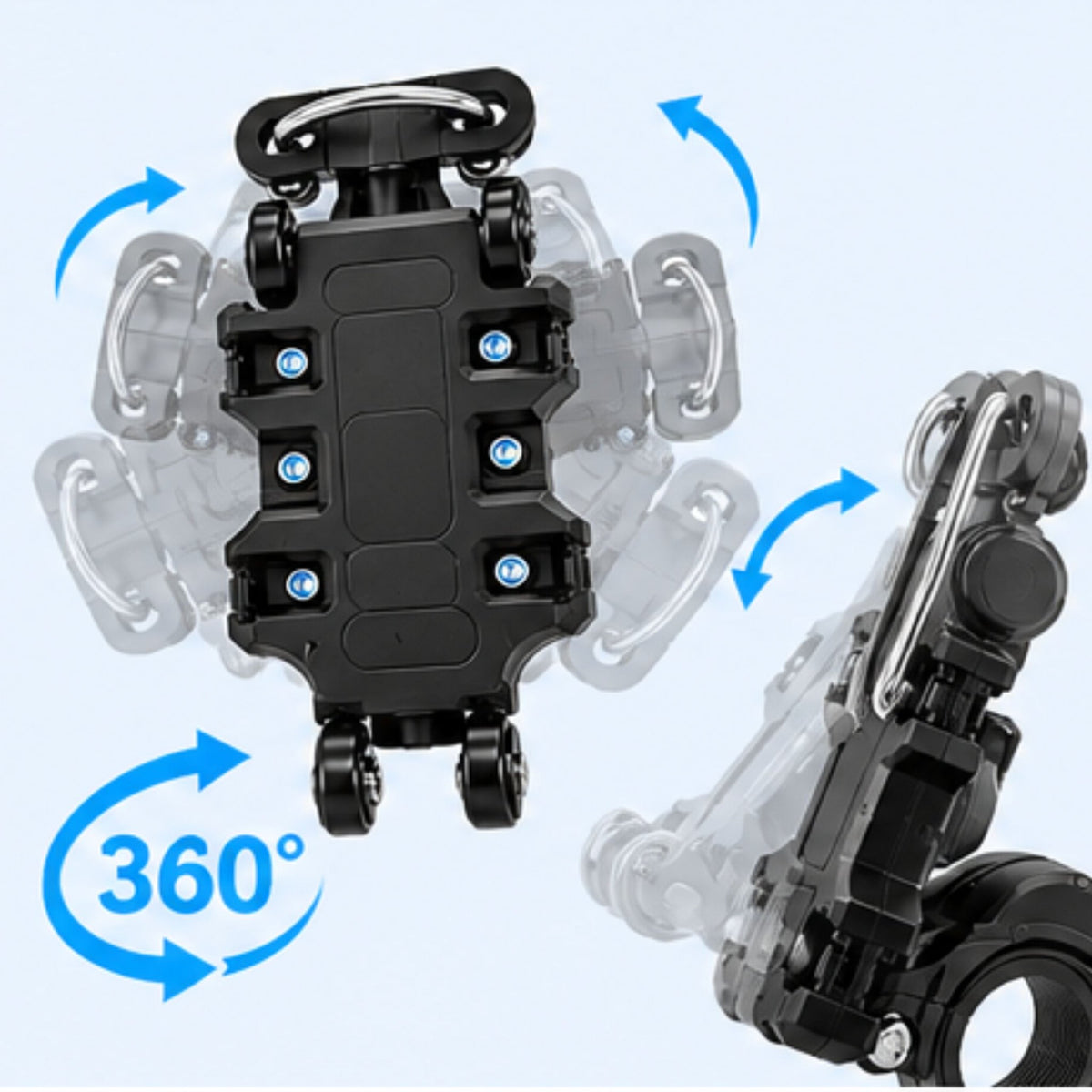 Superbike Bracket – Motorcycle Handlebar Mobile Phone Holder - Black - STOORE.AE | ستور الامارات