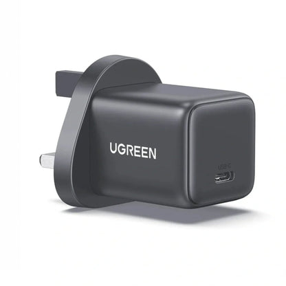 UGREEN 30W Type-C GaN Fast Charger with Type-C Cable - Black - STOORE.AE | ستور الامارات