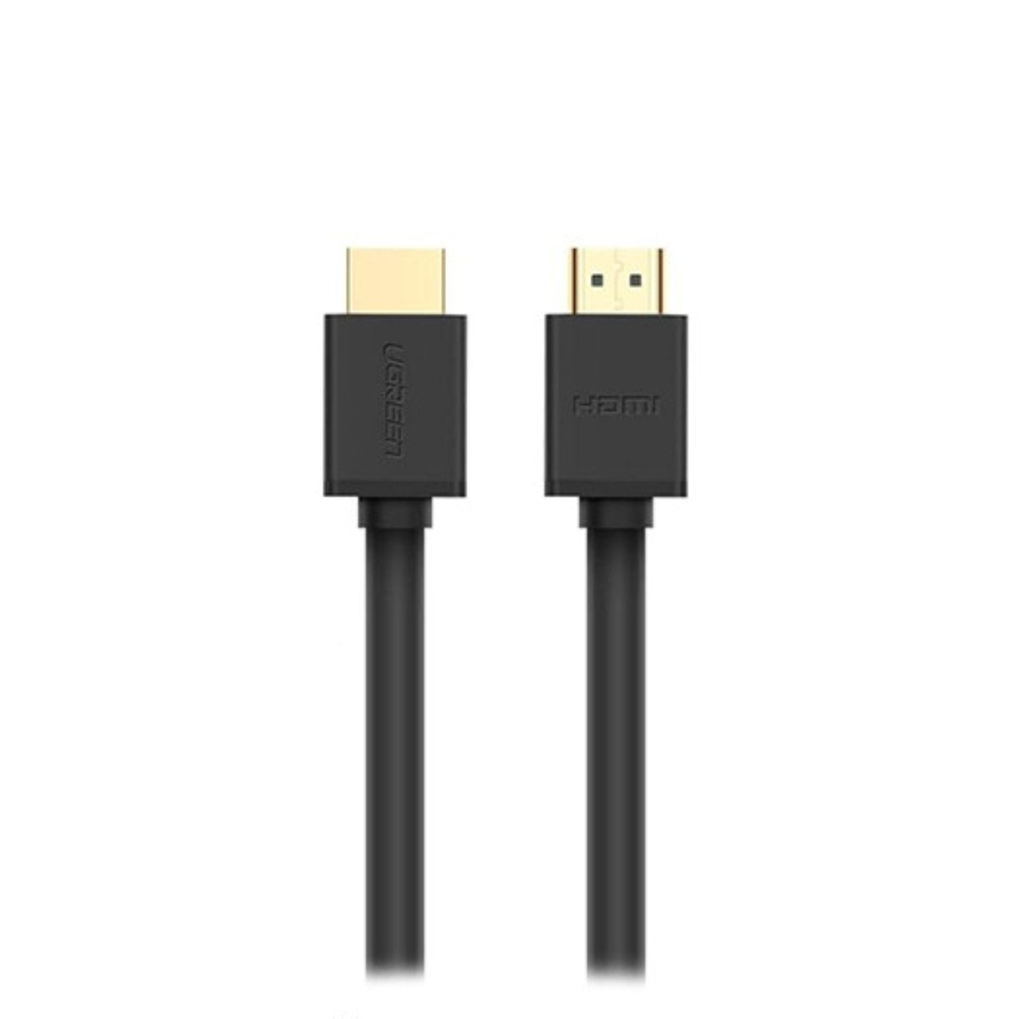 UGREEN HDMI to HDMI Cable (4K Supported) 2M - Black - STOORE.AE | ستور الامارات