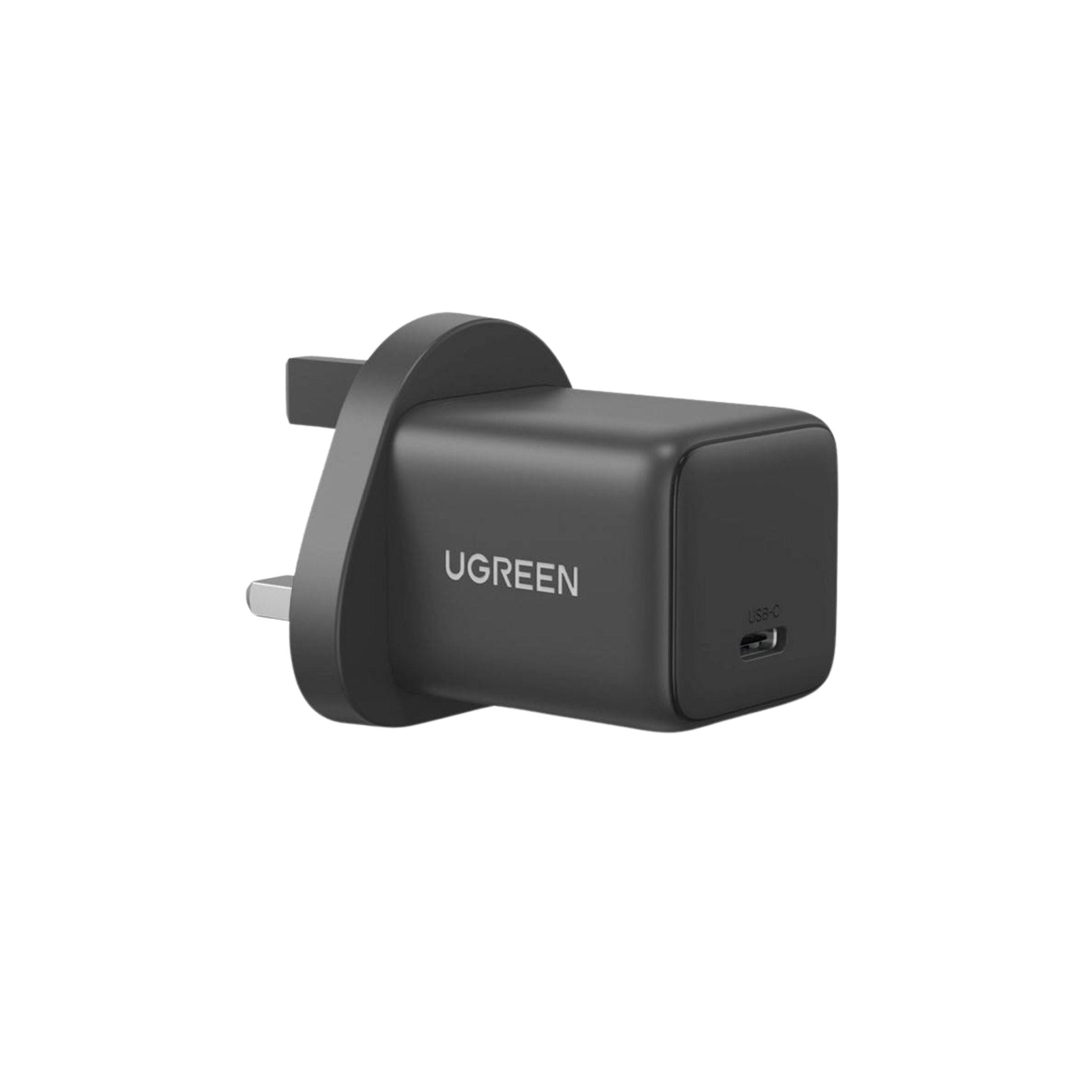 UGREEN USB - C GaN 20W Fast Charger Adapter - Grey - STOORE.AE | ستور الامارات