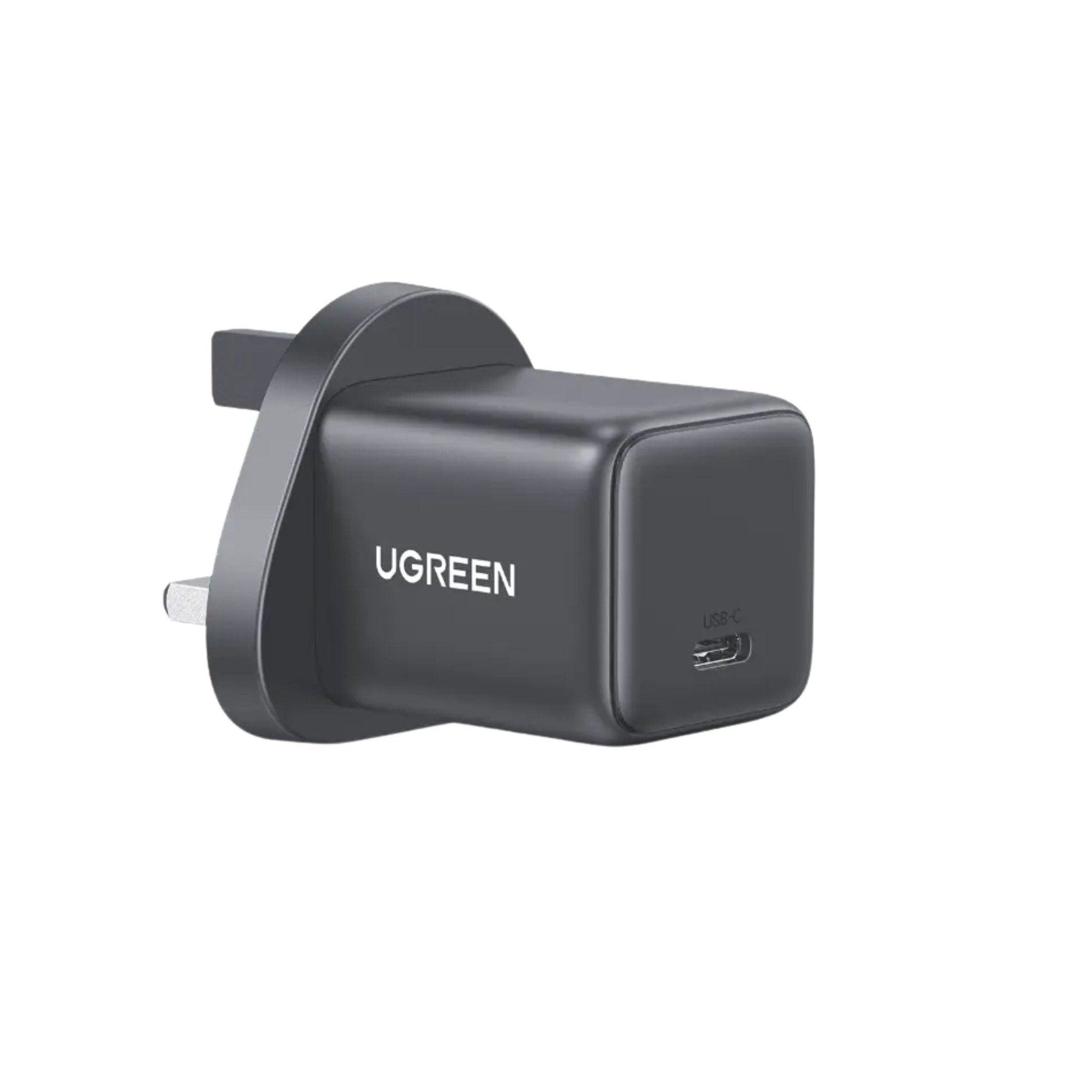 UGREEN USB - C GaN 30W Fast Charger Adapter - Grey - STOORE.AE | ستور الامارات