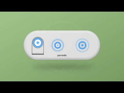 Porodo 4 In 1 Slim Charging Base Dual Wireless Charging Pads
